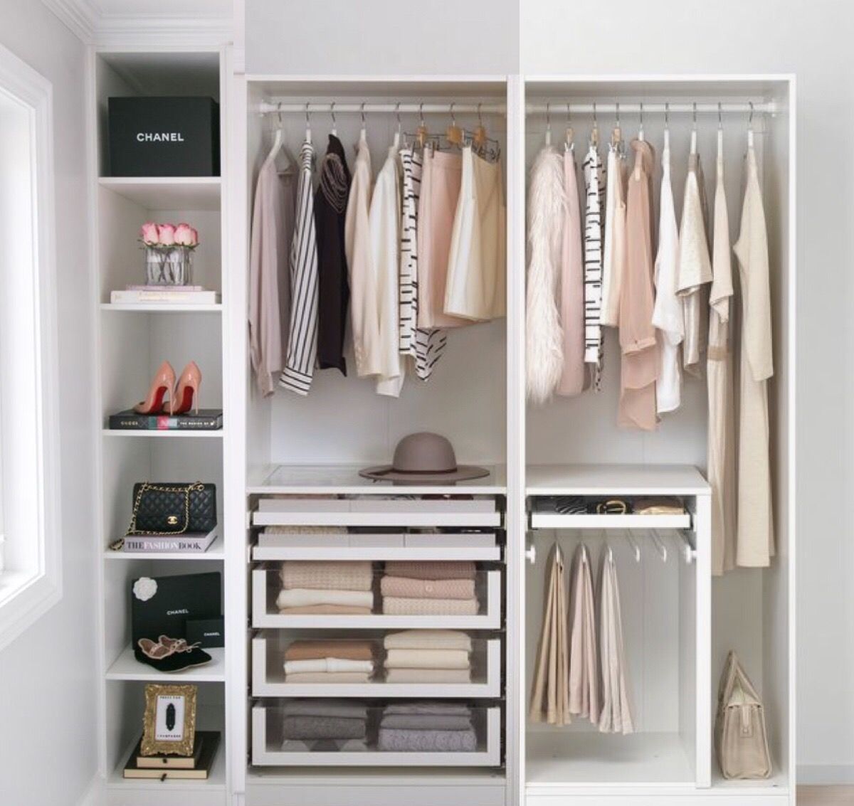 como organizar o guarda roupas
