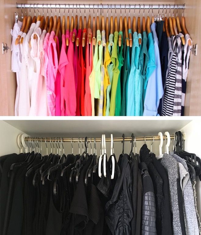 como organizar o guarda roupas