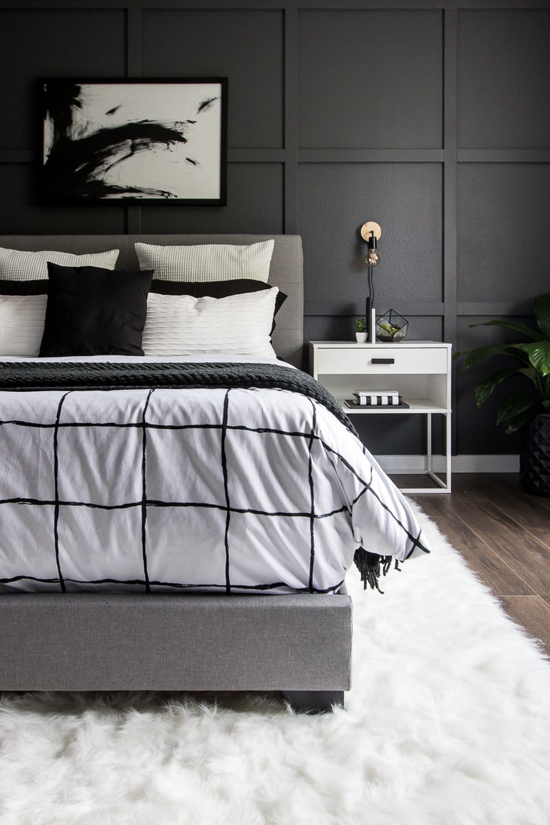 Preto com branco na decoração