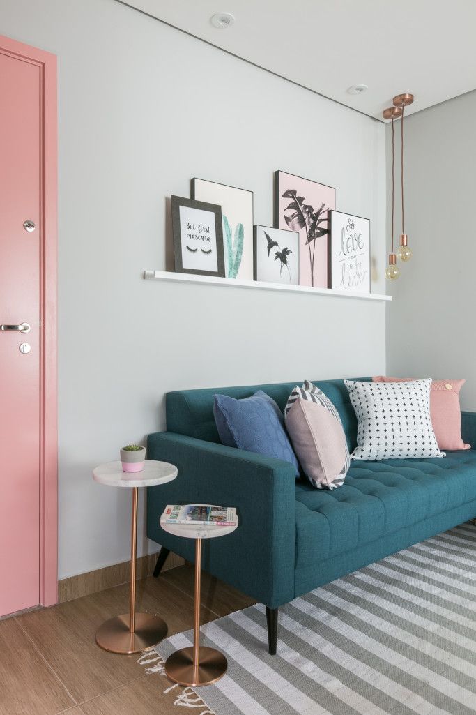 Cor que combina com rosa na decoração