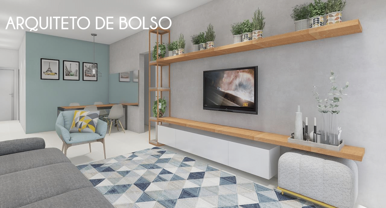 Como decorar uma sala pequena com a união entre o sofá e poltrona como alternativa confortável para sala pequena