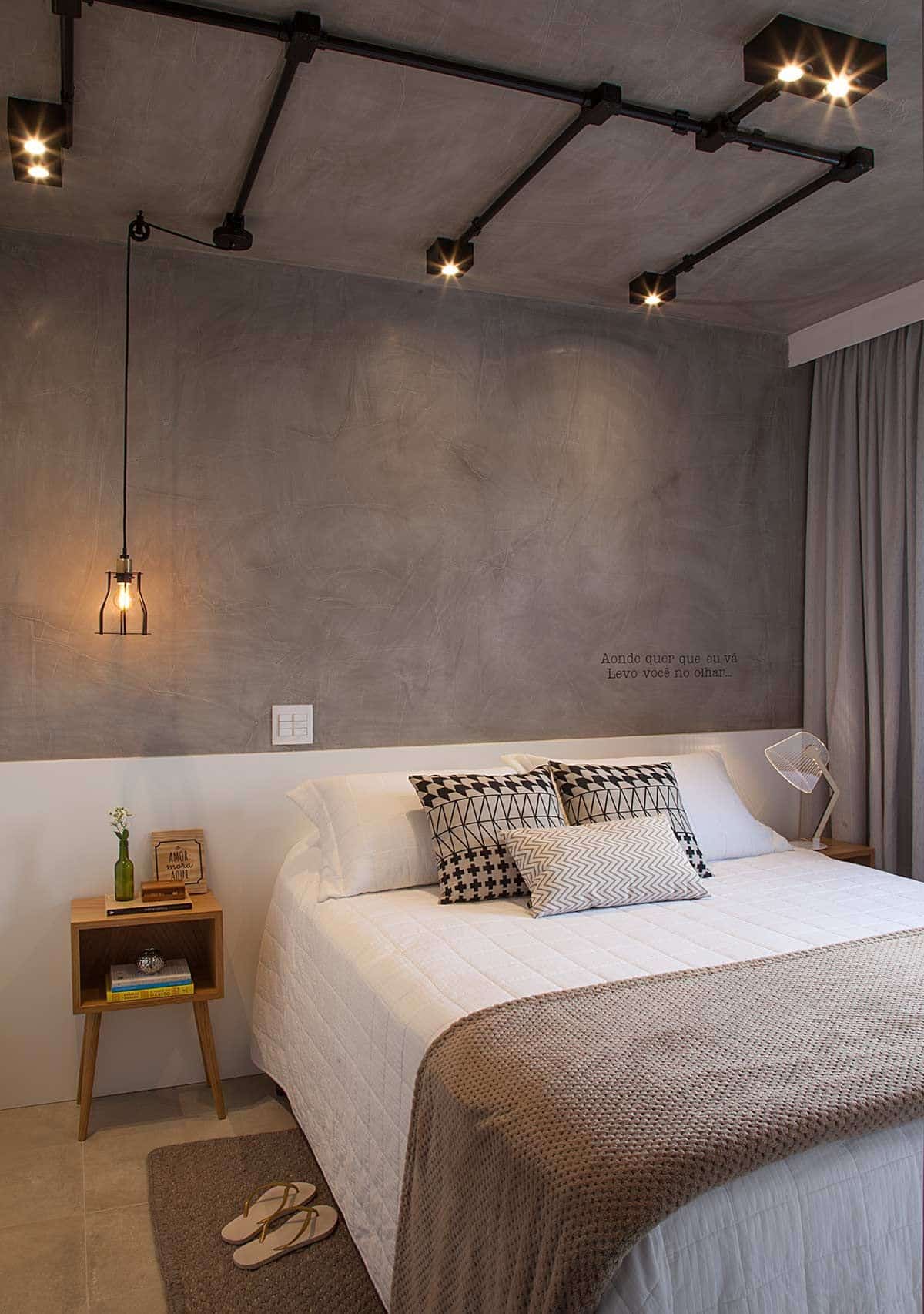 Almofadas diferentes, quarto