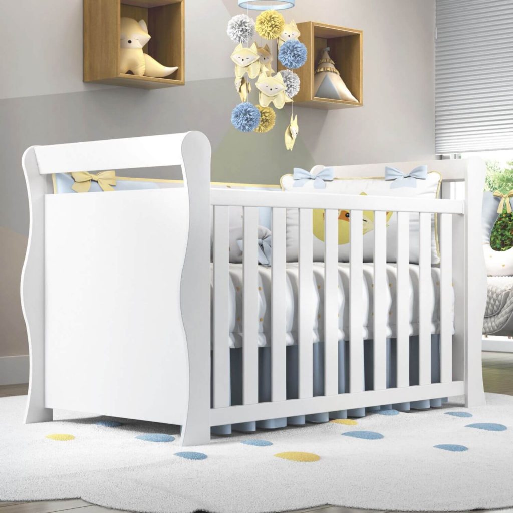 decorar quarto de bebê com berço 3 em 1