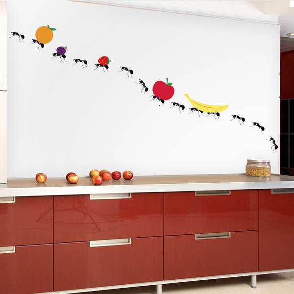 Decoração barata, adesivo para parede de cozinha