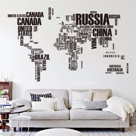 Decorar a parede gastando pouco, adesivos