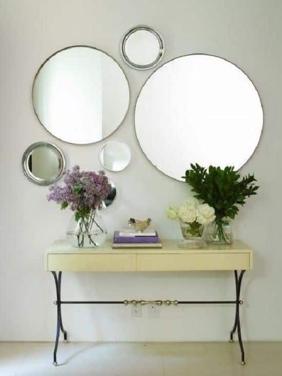 Decorar a parede gastando pouco, espelhos