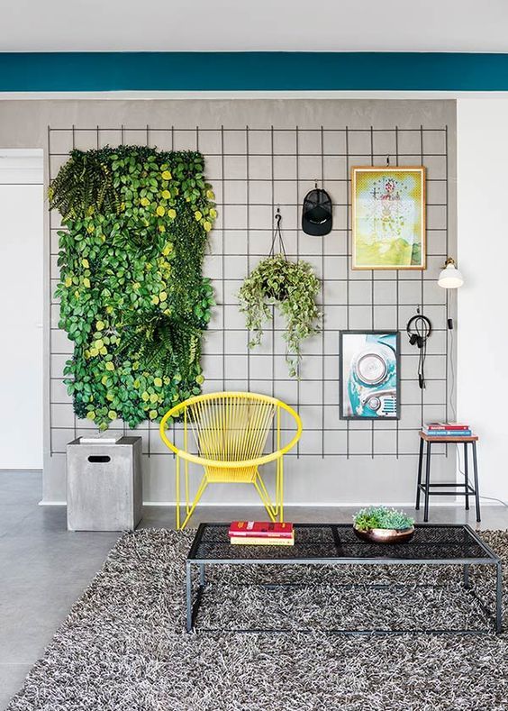 Decorar a parede gastando pouco, vergalhão