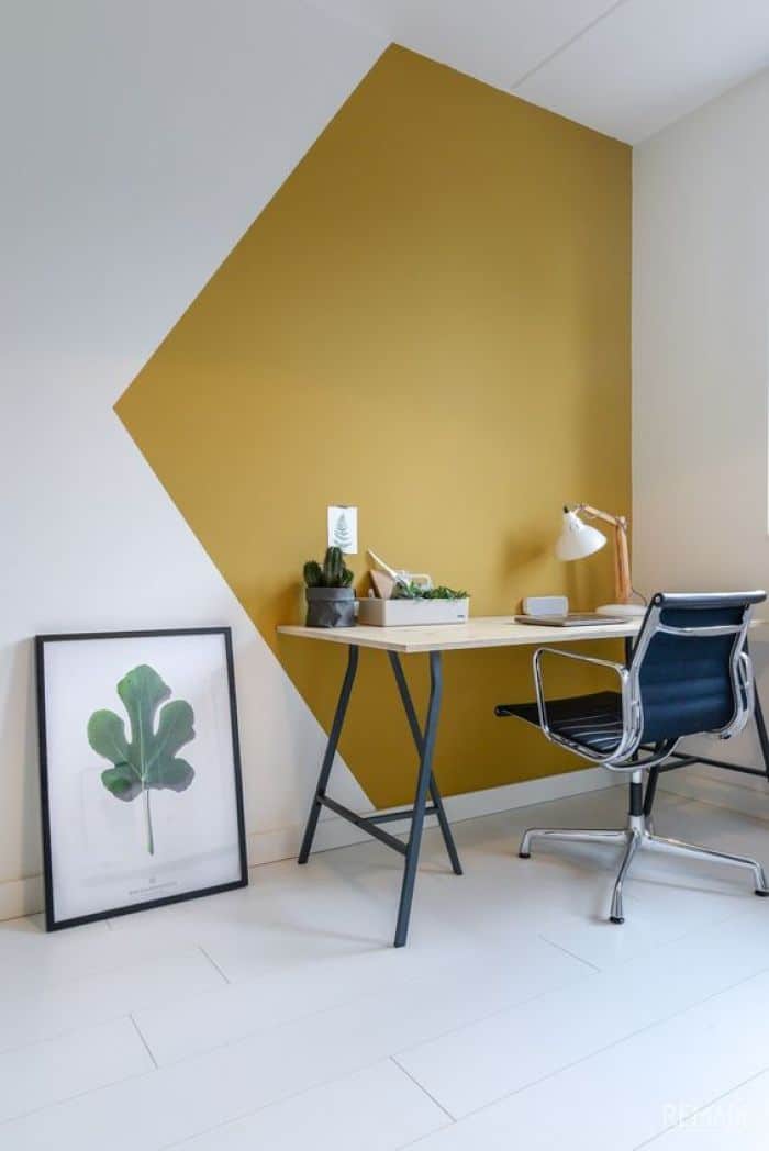 Decorar home office, pintura de parede