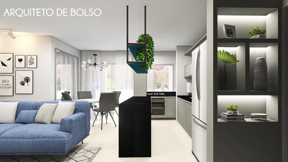 inspirações de divisórias de ambientes pequenos