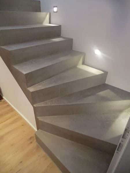 escada moderna de concreto