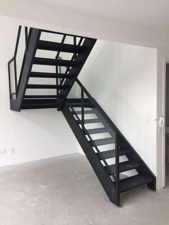 escadas modernas galvanizadas