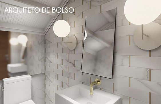Iluminação funcional para banheiro