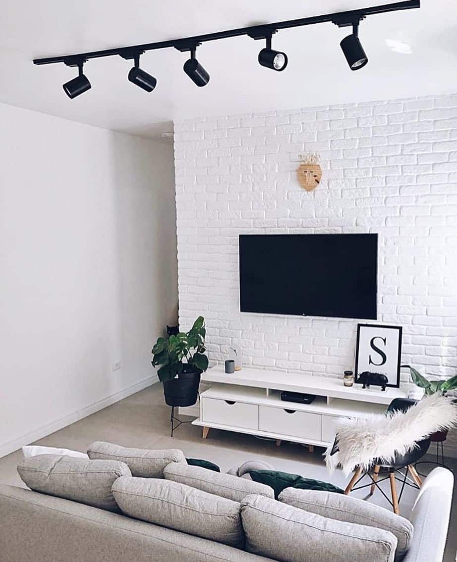 Minimalismo na decoração, sala decorada