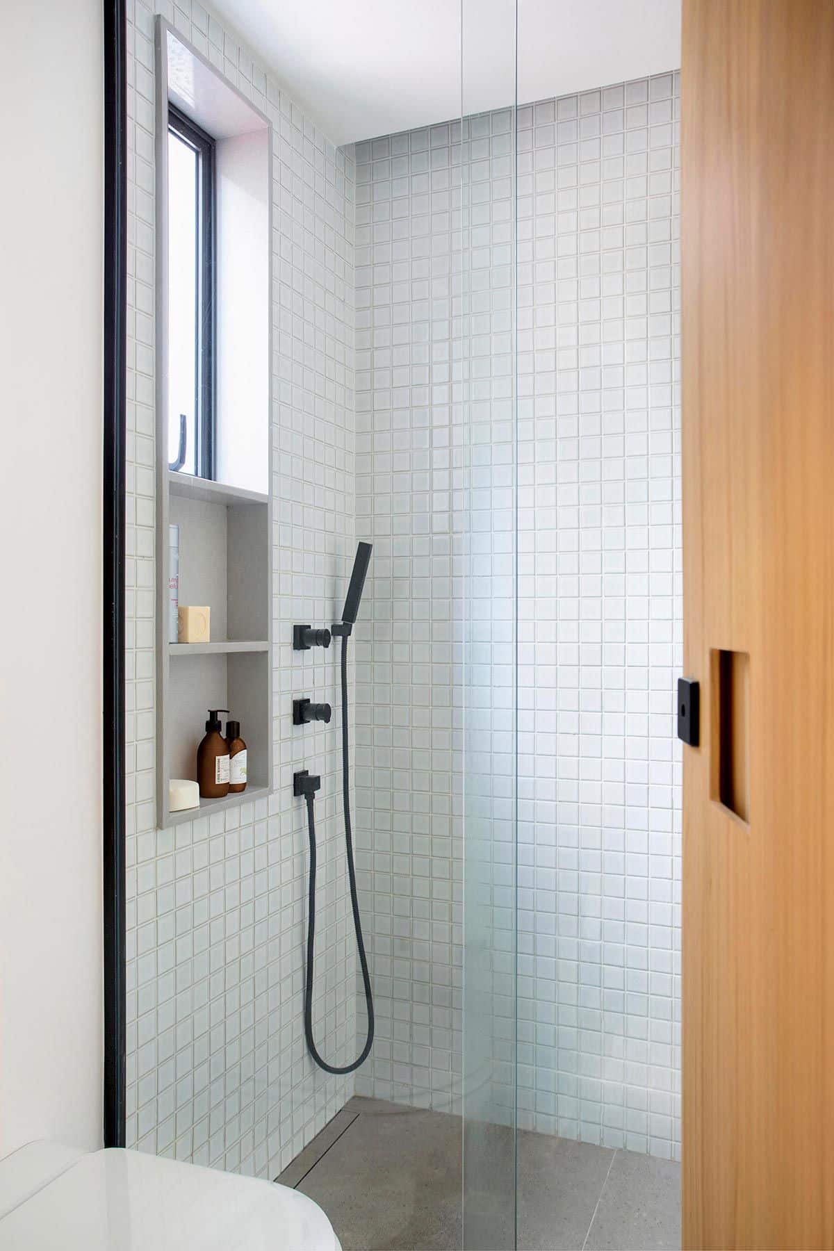 Nicho de porcelanato para banheiro, nicho interno