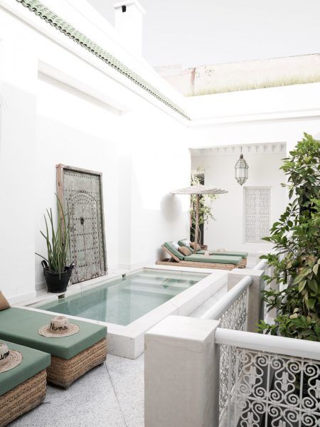 Piscina em espaço pequeno