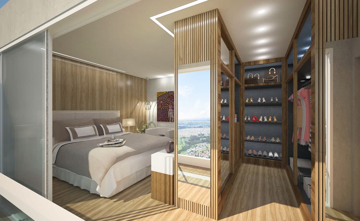 Quer fazer um quarto com closet e banheiro? Vem com a gente!