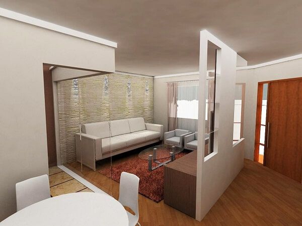 Reforma com drywall, paredes vazadas