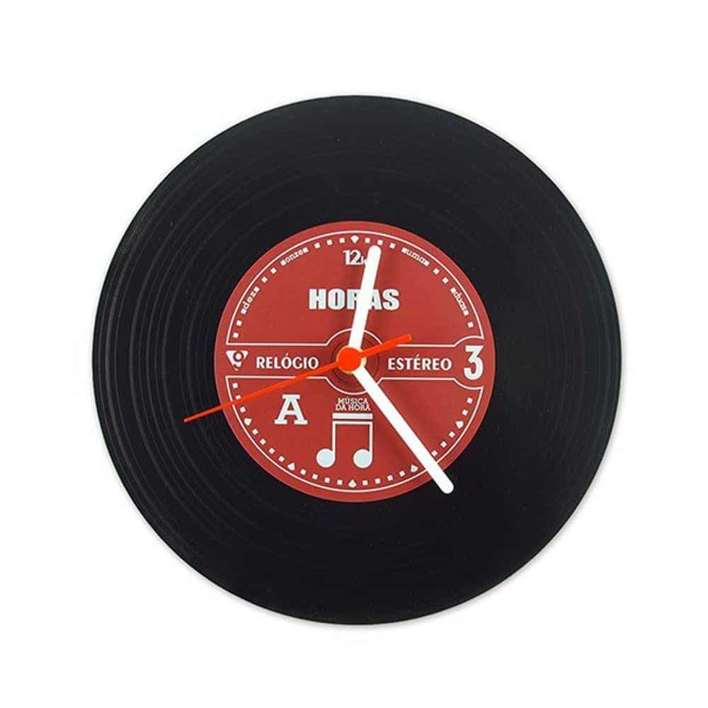 Relógio de disco de vinil