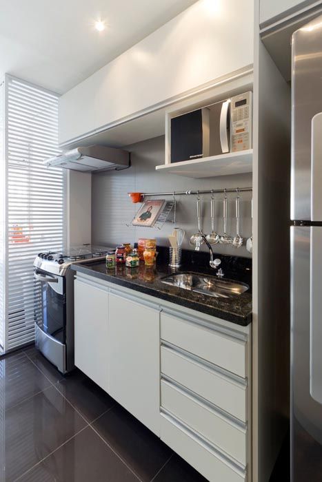 Sala e cozinha conjugadas planejadas