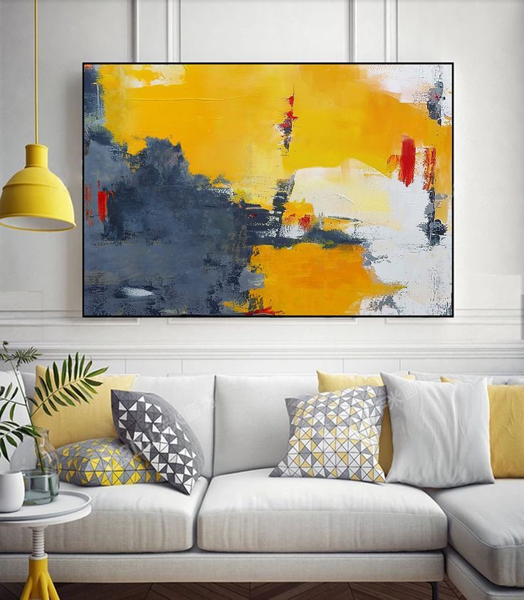 Tendências de decoração para 2020, pintura abstrata
