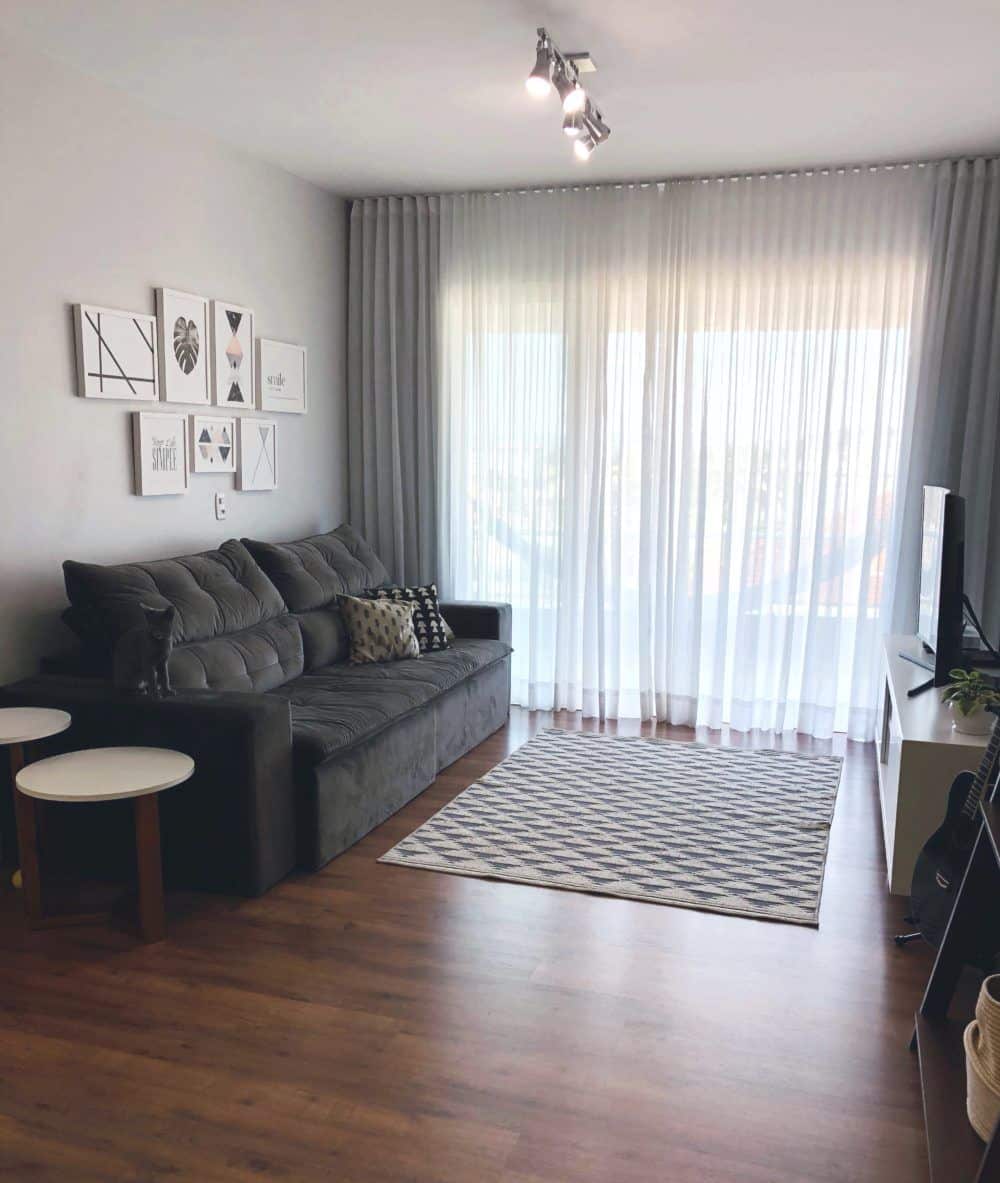 Transformações em seu ambiente, cortina em sala de apartamento