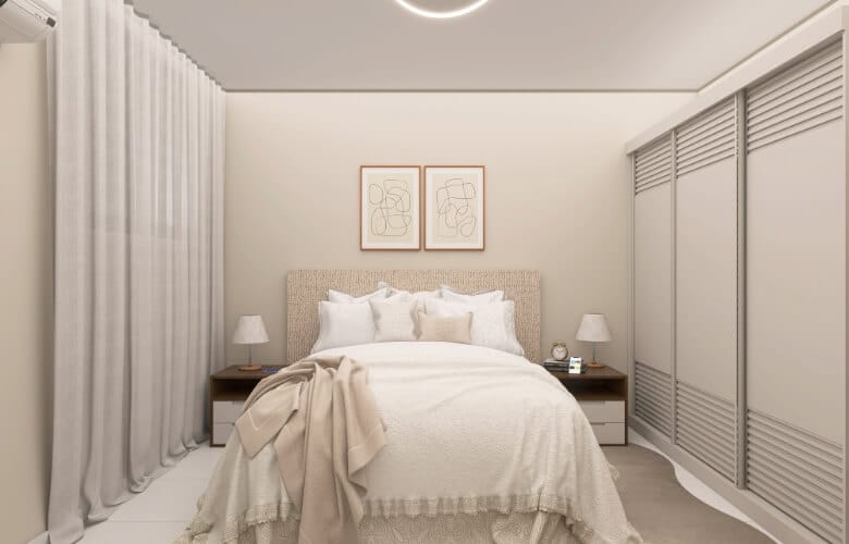 Decoração quarto de casal pequeno: truques para otimizar espaços reduzidos sem perder o charme
