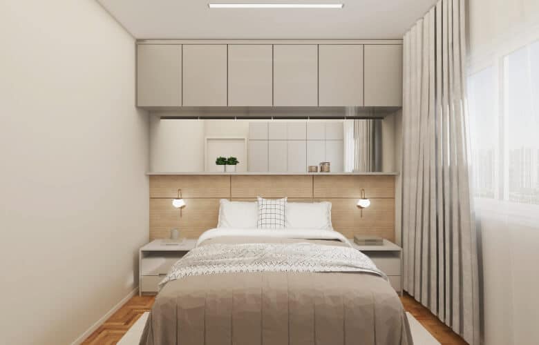 Truques para otimizar espaços reduzidos em quartos de casal sem perder o charme